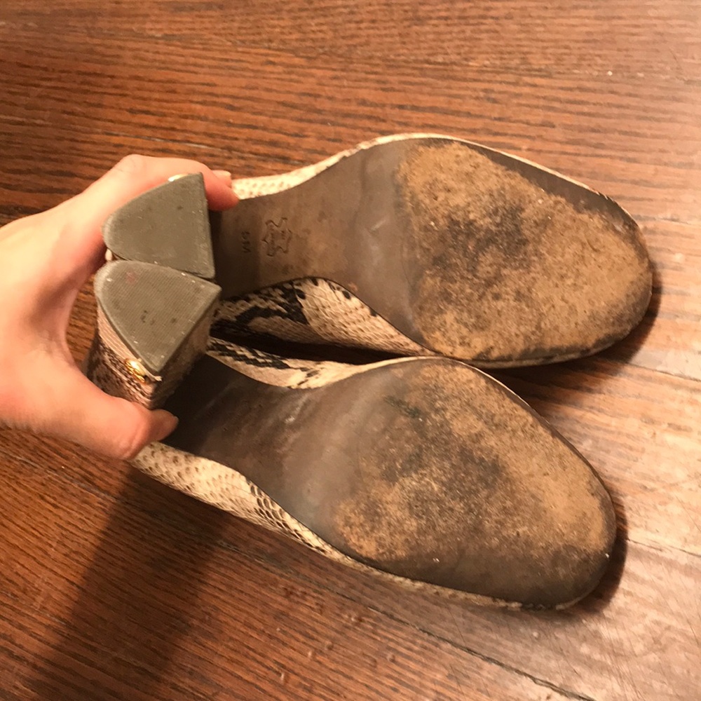 Tory Burch Python Print Mirabel Pump Size 5 - image 5